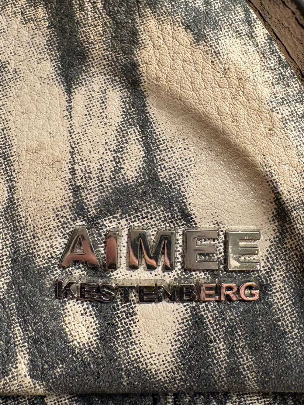 Aimee Kestenberg Neutral Tie-Dye Leather Crossbody Bag - Picture 8 of 16